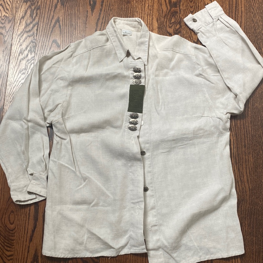 Austrian authentic linen shirt like new! Octoberfest